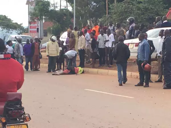 Cleaner Dies On The Spot After Being Hit By A Speeding Driver In Uganda. Photos